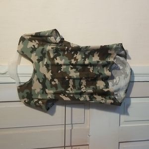 Short sleeve, with hood, camo, L